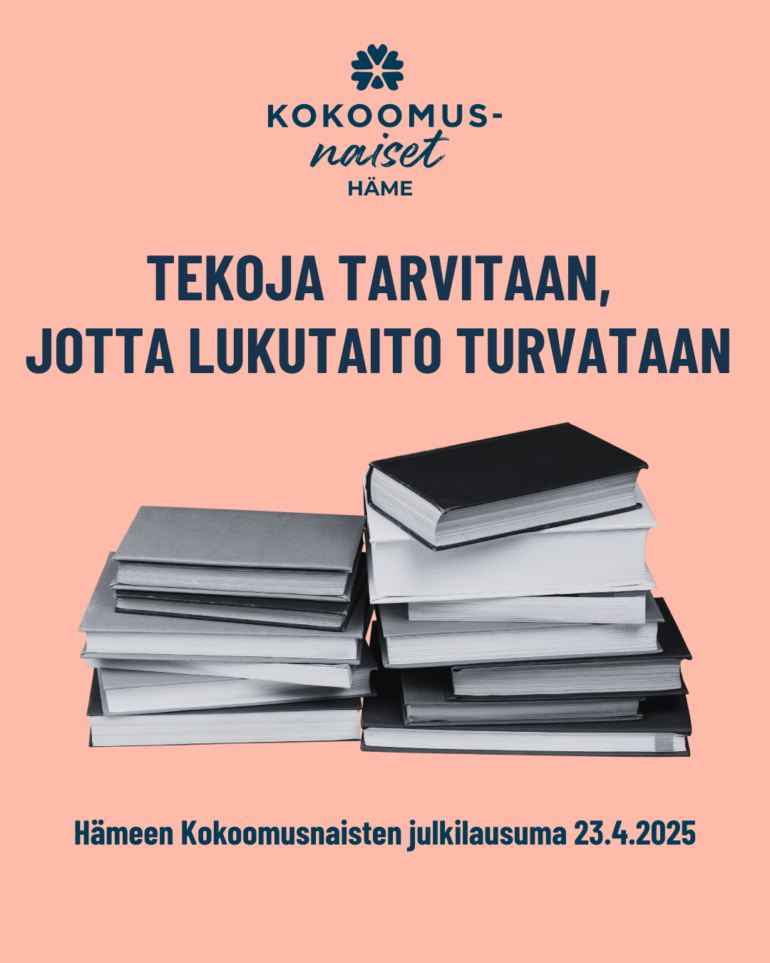Tekoja tarvitaan, jotta lukutaito turvataan