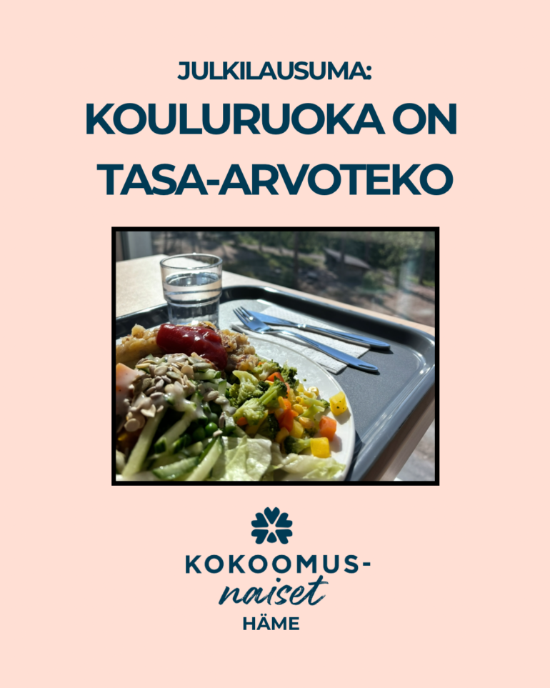 Kouluruoka on tasa-arvoteko