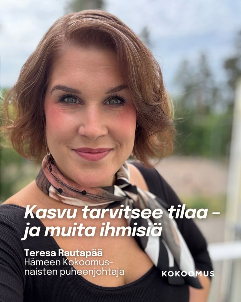 Kasvu tarvitsee tilaa – ja muita ihmisiä