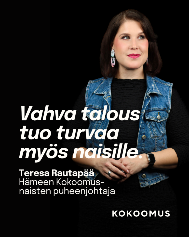 Vahva talous tuo turvaa – myös naisille